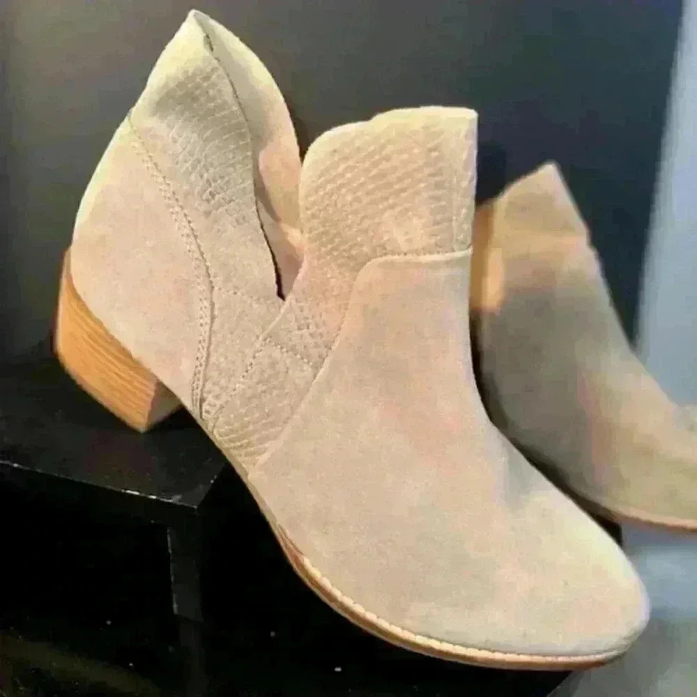 Suede booties - NWT - Never Worn